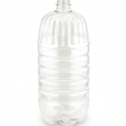 Бутылка ПЭТ 3л d=28 мм (прозрачная) 45 шт + крышка + ручка